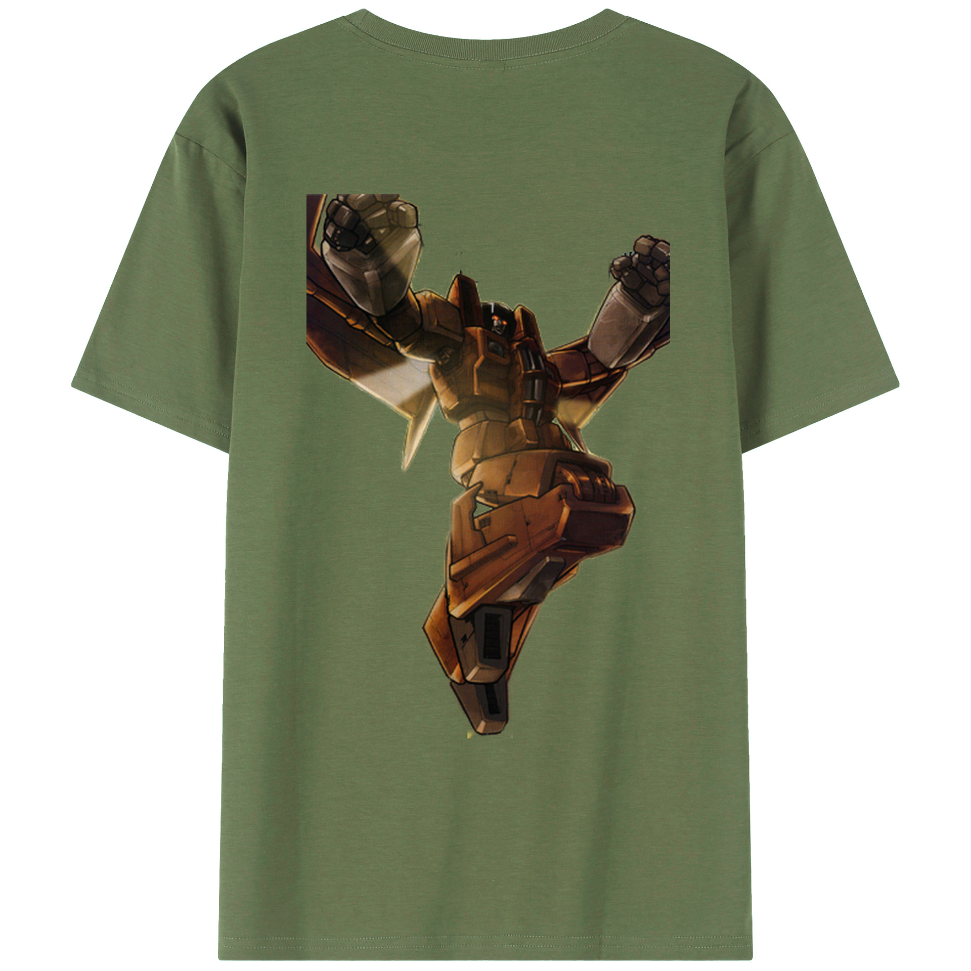 （画像用）  綿100％ メンズ半袖Tシャツ（バックプリント） 通気性